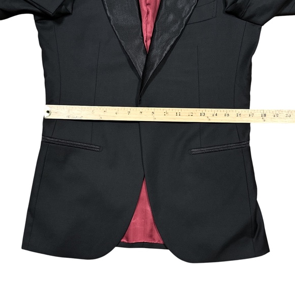 Suitsupply New Verona Int Black Wool Dinner Cocktail Blazer Jacket Mens 34 - Picture 10 of 11
